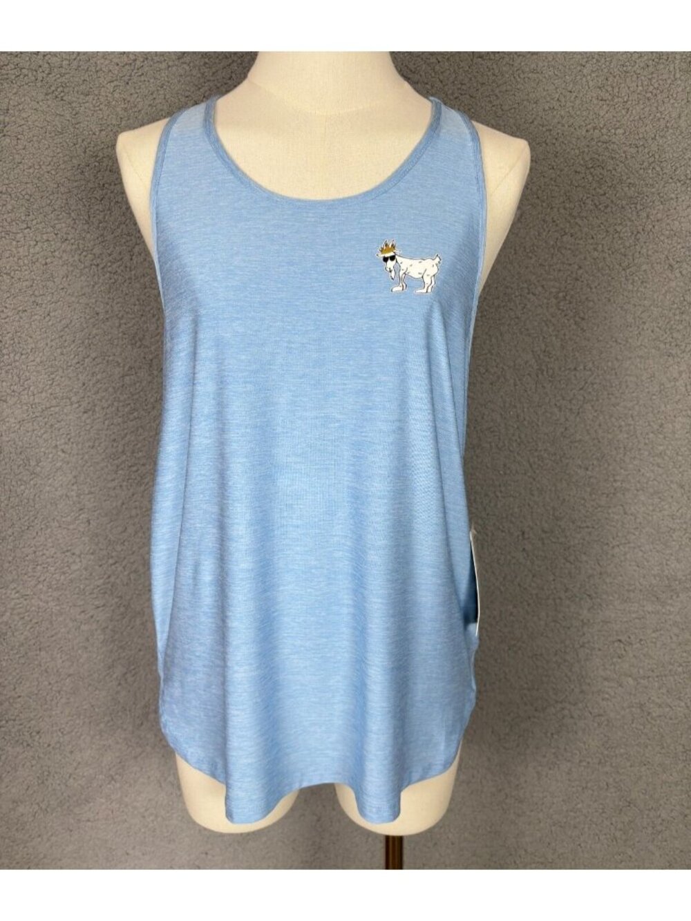 Goat USA Women's Racerback Tank Top Medium Blue New With Tag's.